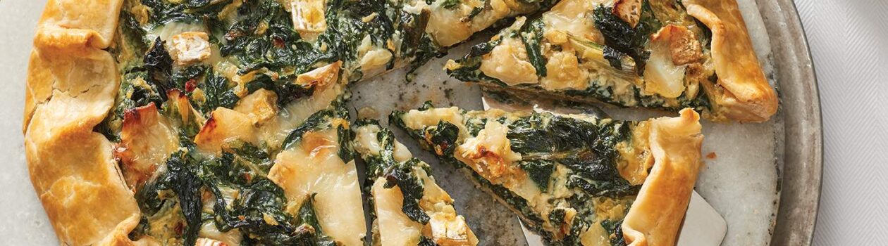 Make-ahead rustic swiss chard pie