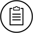 Black and White shopping list icon