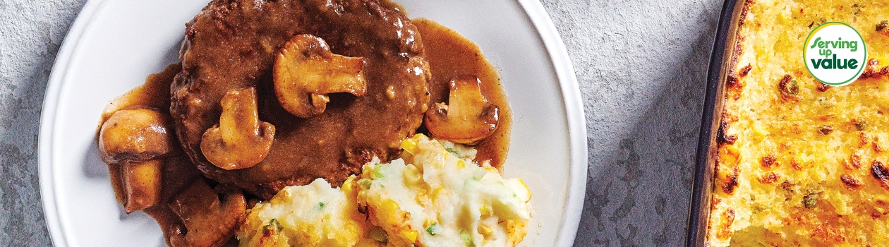 Hamburger Steak with Mushrooms